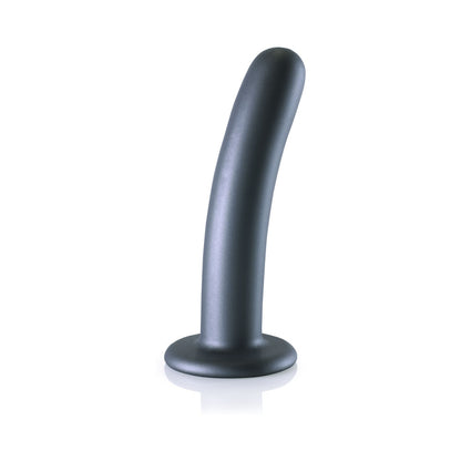 Shots Ouch! Smooth Silicone 6 In. G-Spot Dildo Gunmetal