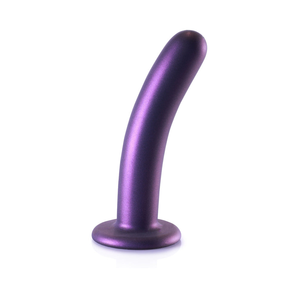 Shots Ouch! Smooth Silicone 6 In. G-Spot Dildo Metallic Purple