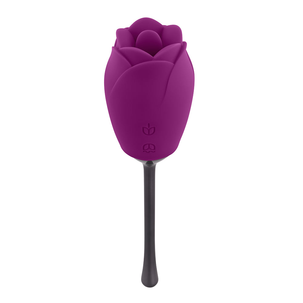 Playboy Petal Rechargeable Silicone Tongue Flicking Vibrator Wild Aster