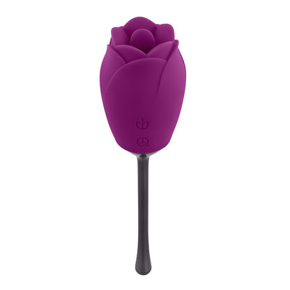 Playboy Petal Rechargeable Silicone Tongue Flicking Vibrator Wild Aster