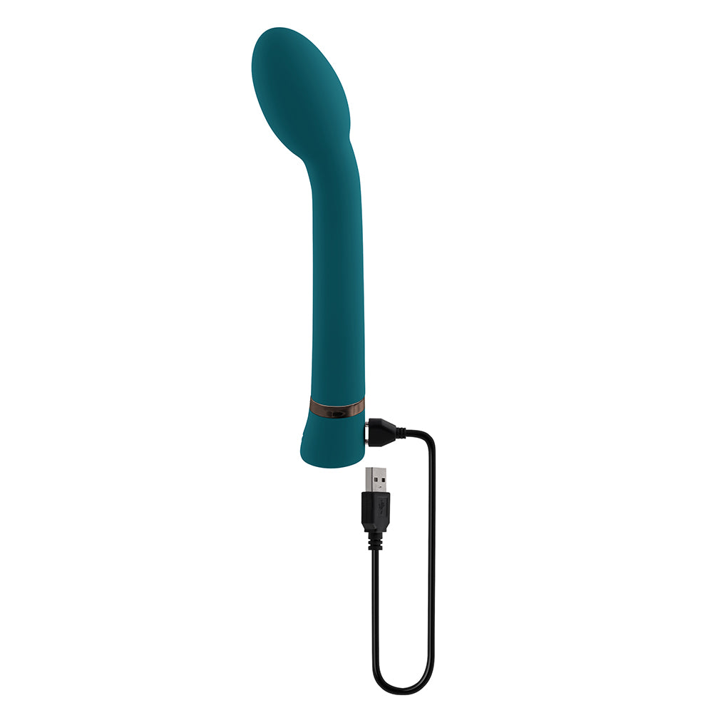 Playboy On The Spot Rechargeable Silicone G-spot Vibrator Deep Teal