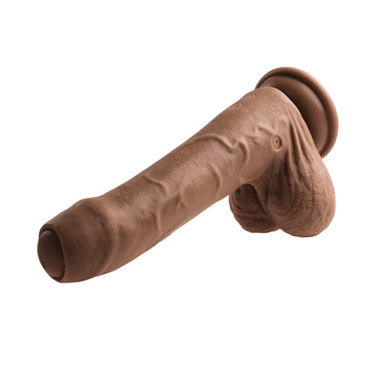 EVOLVED PEEK A BOO VIBRATING DILDO DARK