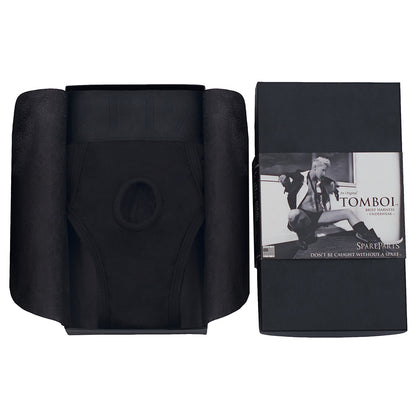 Spareparts Tomboi Rayon Briefs Harness Black Size M