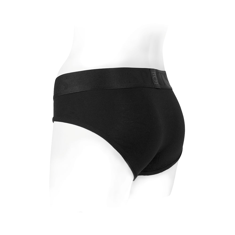 Spareparts Tomboi Rayon Briefs Harness Black Size L