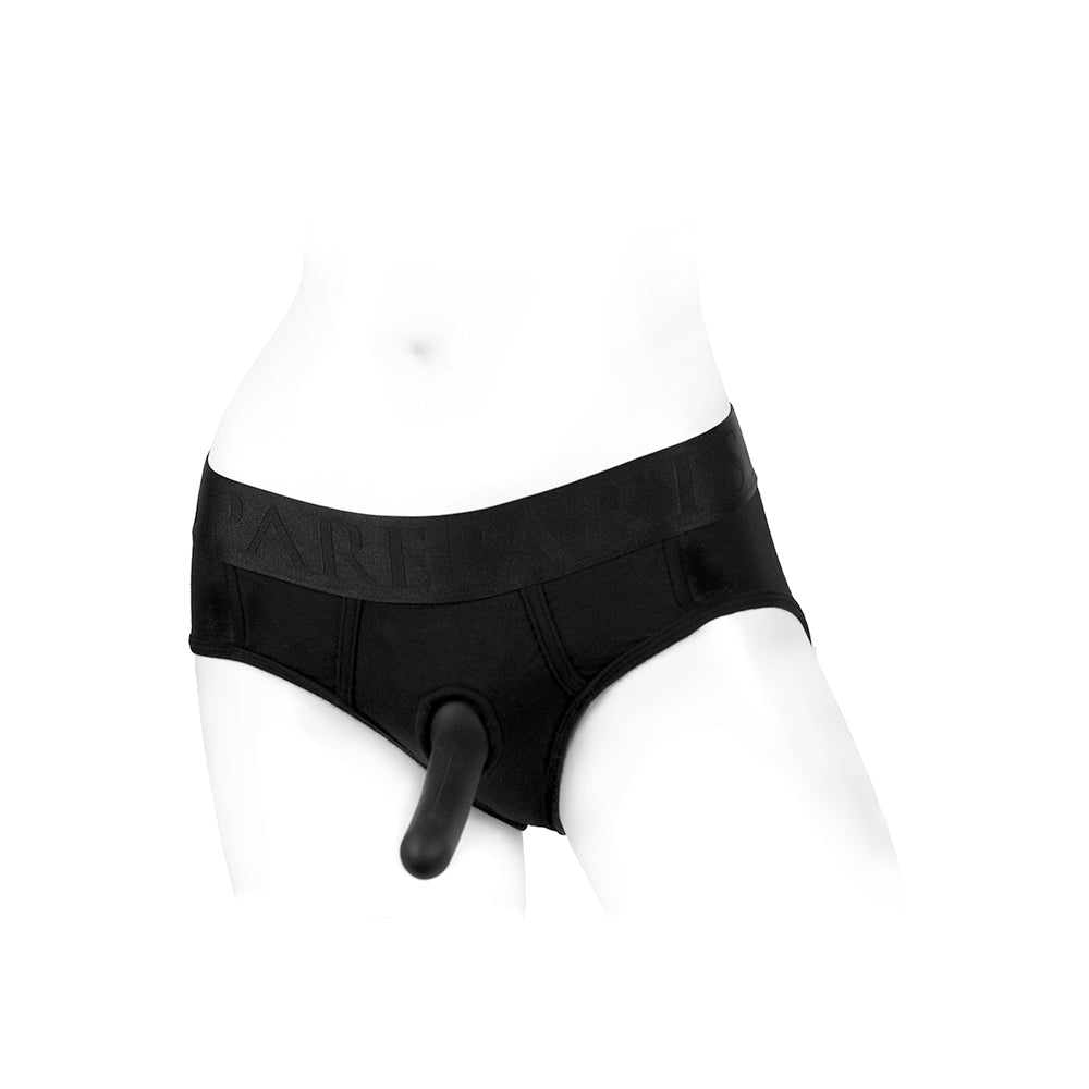 Spareparts Tomboi Rayon Briefs Harness Black Size Xl