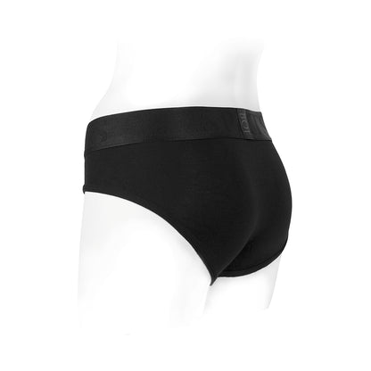 Spareparts Tomboi Rayon Briefs Harness Black Size 4Xl