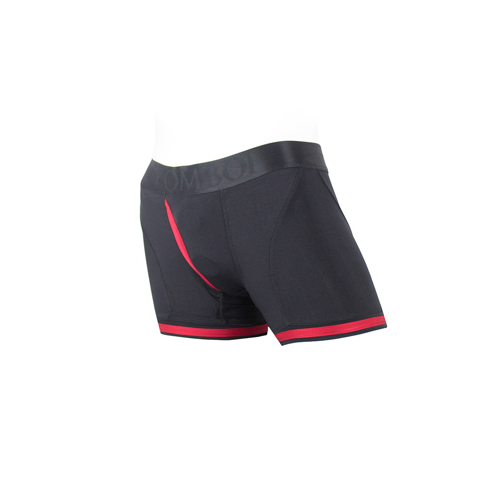 Spareparts Tomboii Nylon Boxer Briefs Harness Black/Red Size 5Xl