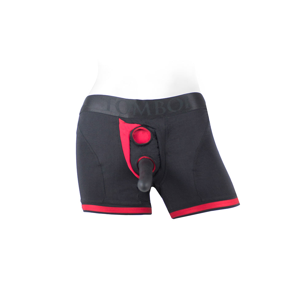 Spareparts Tomboii Nylon Boxer Briefs Harness Black/Red Size 5Xl