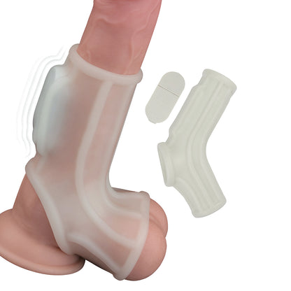 Nasstoys Power Sleeve Sleek Fit Vibrating Penis Enhancer White