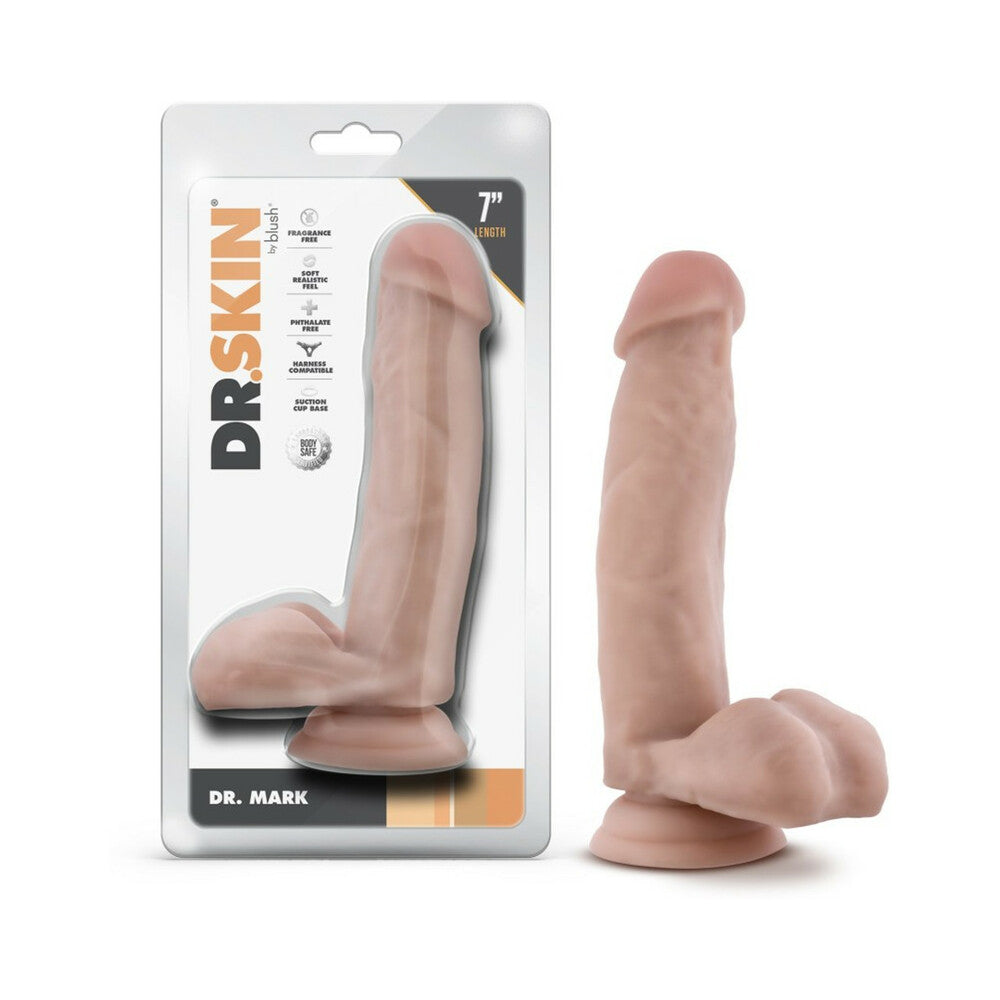 Dr Skin Mr Mark 7 Dildo Balls Beige