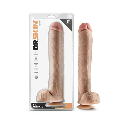 Dr Skin Dr Michael 14 Dildo Balls Beige