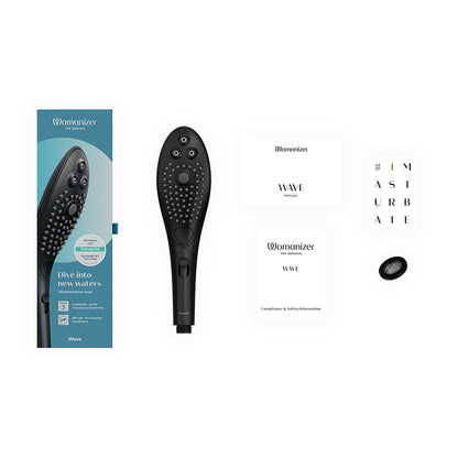 Womanizer Wave Shower Head Masturbator Black