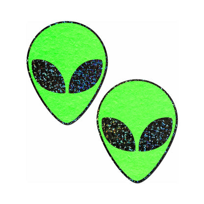 Green Glitter Alien Pasties O/S