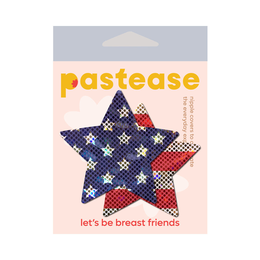 Rockstar Stars &amp; Stripes Red, White, Blue Pasties O/S