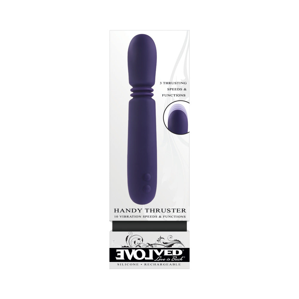 Evolved Handy Thruster Rechargeable Thruster Vibe Silicone Purple