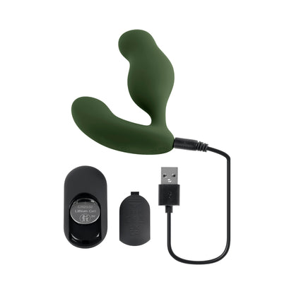 Zero Tolerance The Sergeant Rechargeable Vibrating Prostate Anal Vibe Silicone Green