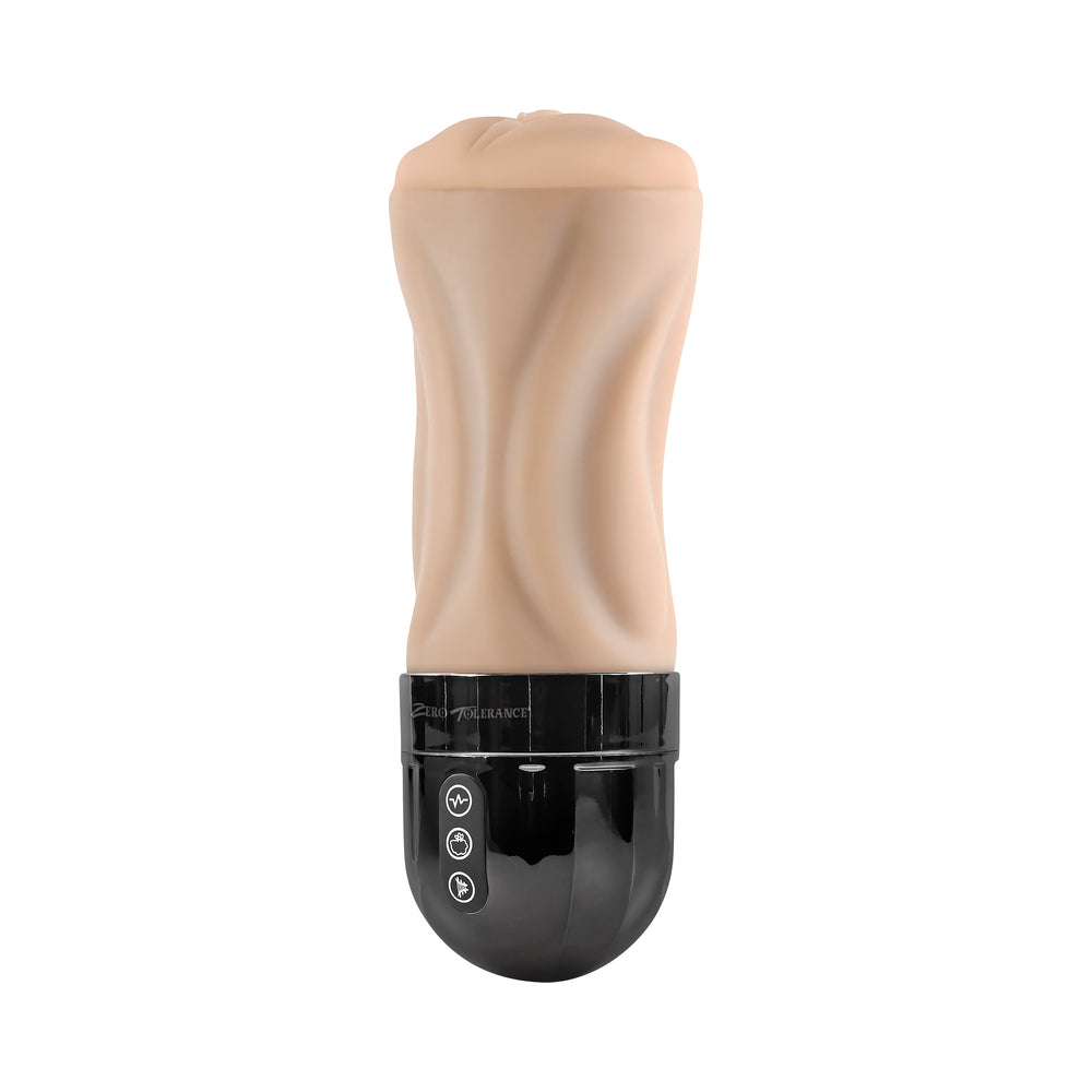 Zero Tolerance Tight Lipped Rechargeable Stroker With Suction Light