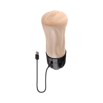 Zero Tolerance Tight Lipped Rechargeable Stroker With Suction Light