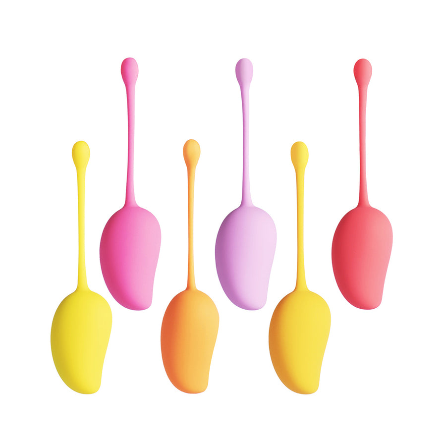 Mango Tropical Weighted Kegel Ball 6-piece Exercise Set Assorted Color