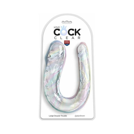 King Cock Clear Large Double Trouble-Sexual Toys®-Sexual Toys®