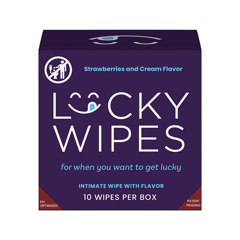 Sweetums Lucky Wipes Strawberries &amp; Cream Flavor 10-Pack