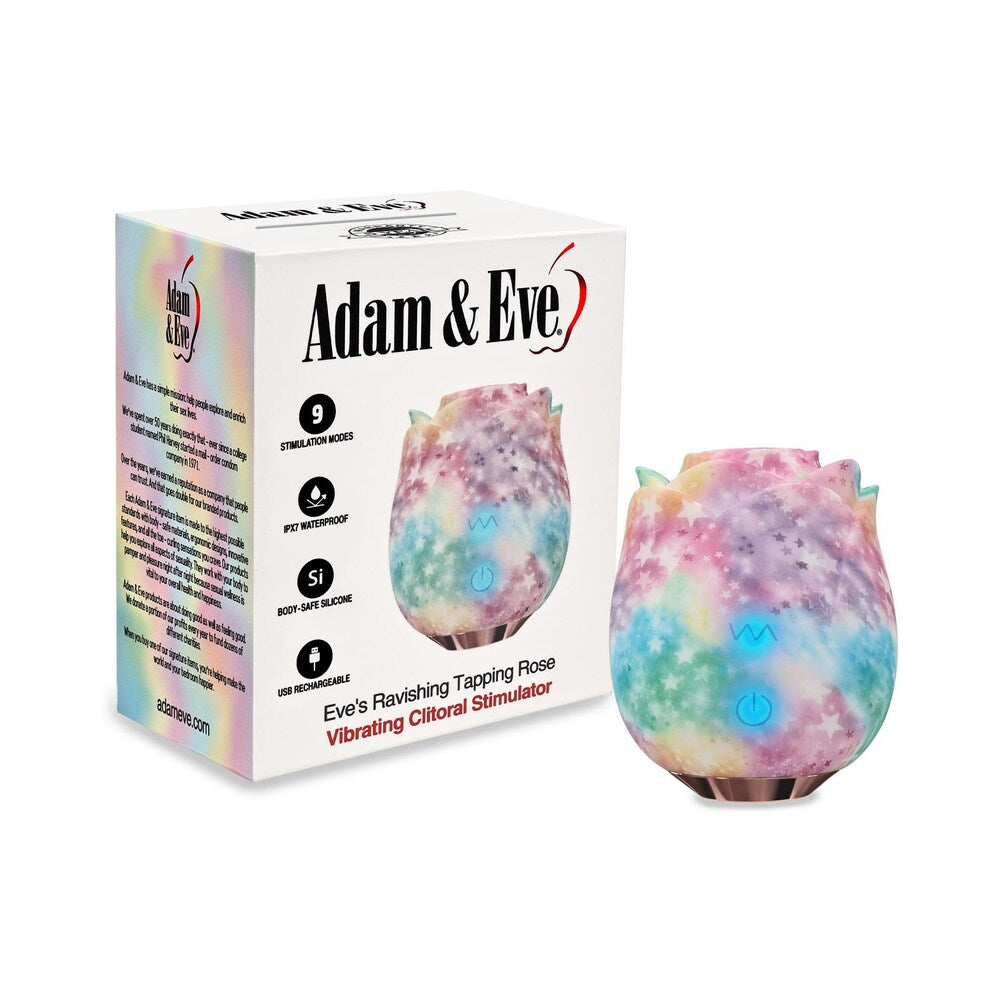 Adam &amp; Eve Rainbow Galaxy Tapping Rose