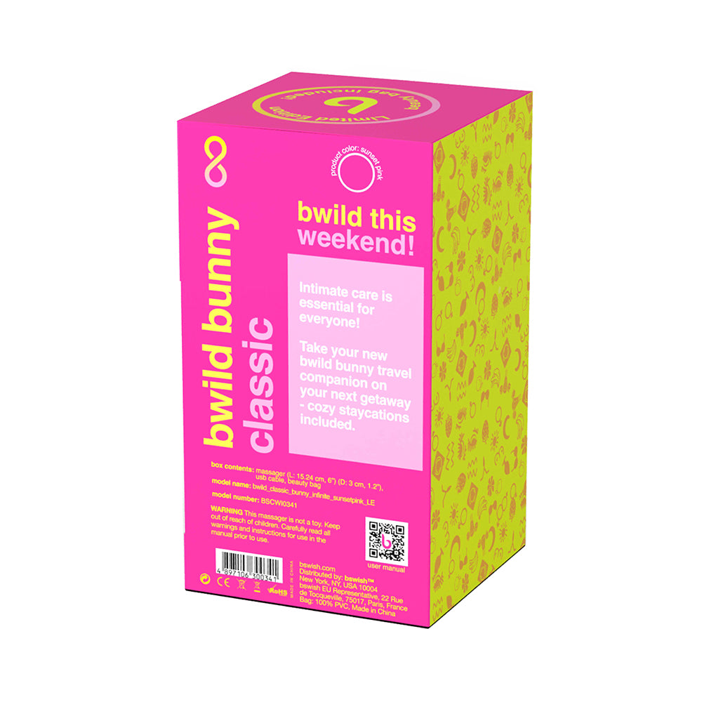 Bwild Infinite Classic Limited Edition Bunny - Sunset Pink