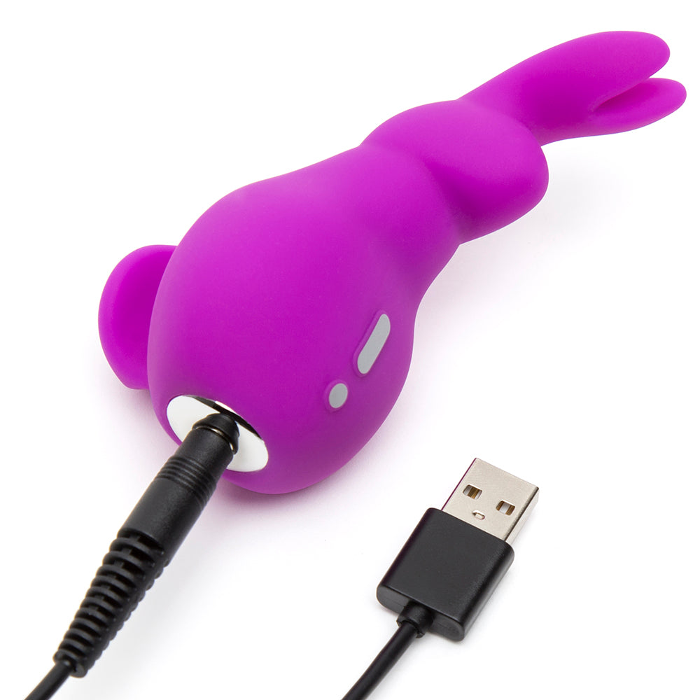 Happy Rabbit Mini Ears USB Clitoral Vibrator Purple