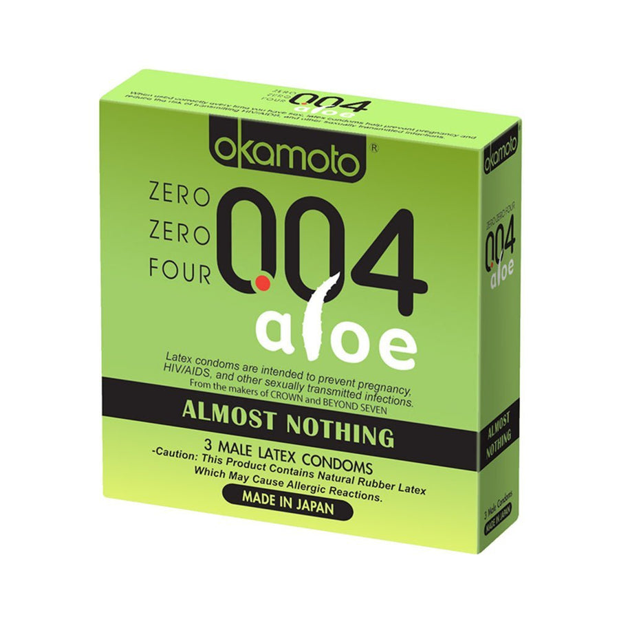 004 Almost Nothing Condom with Aloe  3 Pack-Okamoto-Sexual Toys®