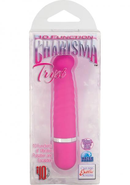 10 Function Charisma Tryst Vibrator Waterproof Pink 3.25 Inch-blank-Sexual Toys®