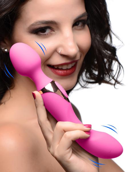 10x Dual Duchess 2-in-1 Silicone Massager - Pink-Wand Essentials-Sexual Toys®