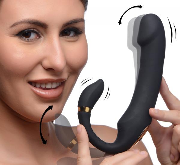 10x Pleasure Pose Come Hither Silicone Vibrator With Poseable Clit Stimulator-Inmi-Sexual Toys®