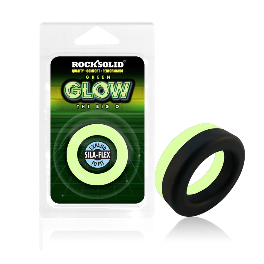 Rock Solid Glow in the Dark Big O Ring - Black/Green