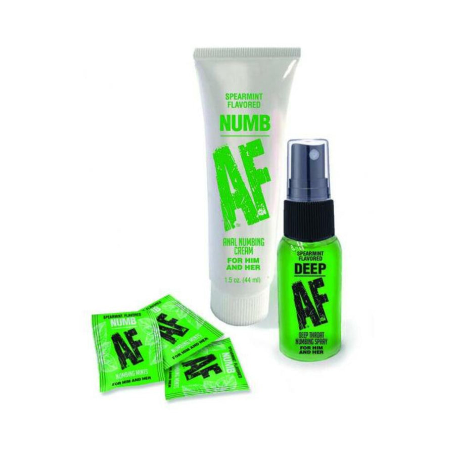 Numb Af Kit Gel, Spray, And Mints-blank-Sexual Toys®