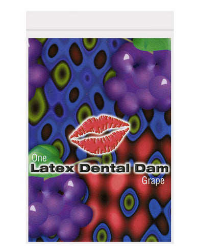 Latex dental dam, grape-blank-Sexual Toys®
