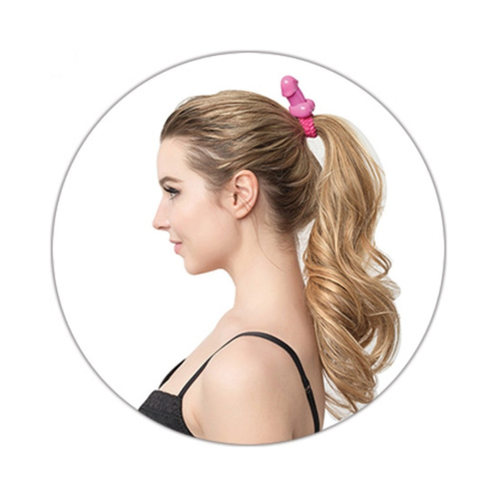Pecker Lastick Hair Tie Pink-Hott Products-Sexual Toys®