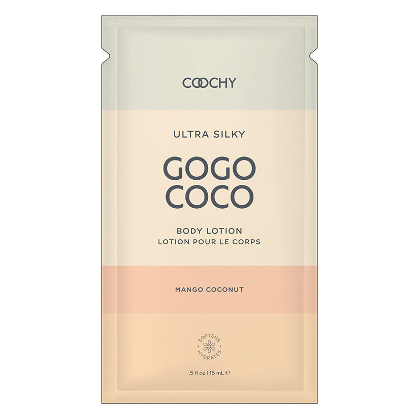 COOCHY Ultra Silky Body Lotion Foil - .35 oz Mango Coconut