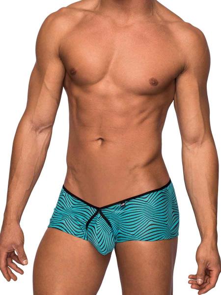 Micro Shorts Tranquil Abyss Sea Blue, Black Large-Male Power Underwear-Sexual Toys®