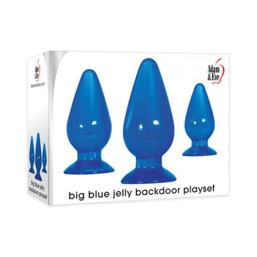 A&amp;e Big Blue Jelly Backdoor Playset 3-pieces Blue-Adam &amp; Eve-Sexual Toys®