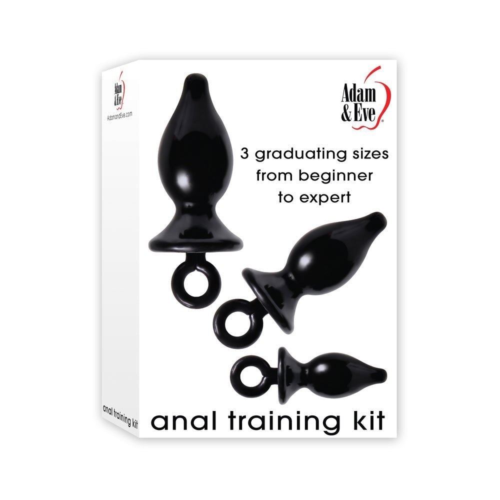 Anal Training Kit 3 Black Butt Plugs-Adam &amp; Eve-Sexual Toys®