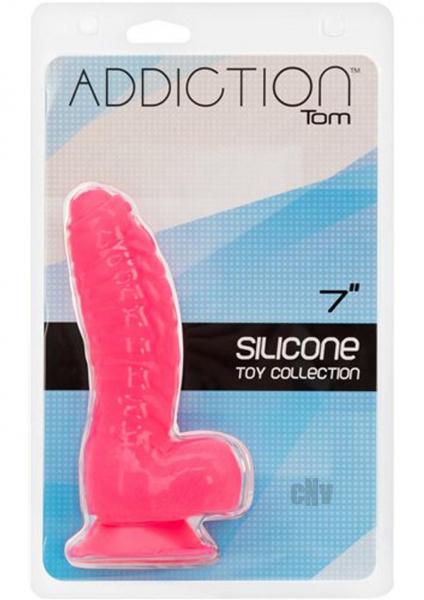 Addiction Tom 7 inches Dildo Hot Pink-Addiction-Sexual Toys®