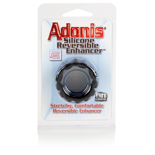 Adonis Silicone Reversible Enhancer Cockring Black-Adonis-Sexual Toys®