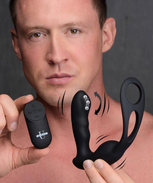 7x P-strap Milking And Vibrating Prostate Stimulator With Cock And Ball Harness-Alpha-Pro-Sexual Toys®