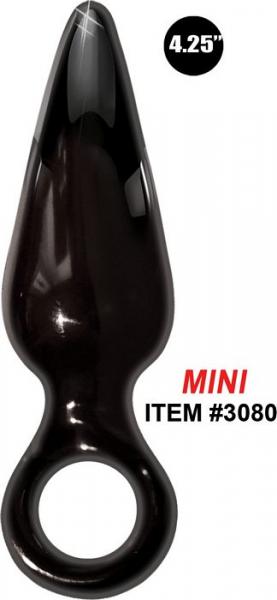 Anal Fever Mini Ass Glass Pleasure Plug Black-Anal Fever-Sexual Toys®