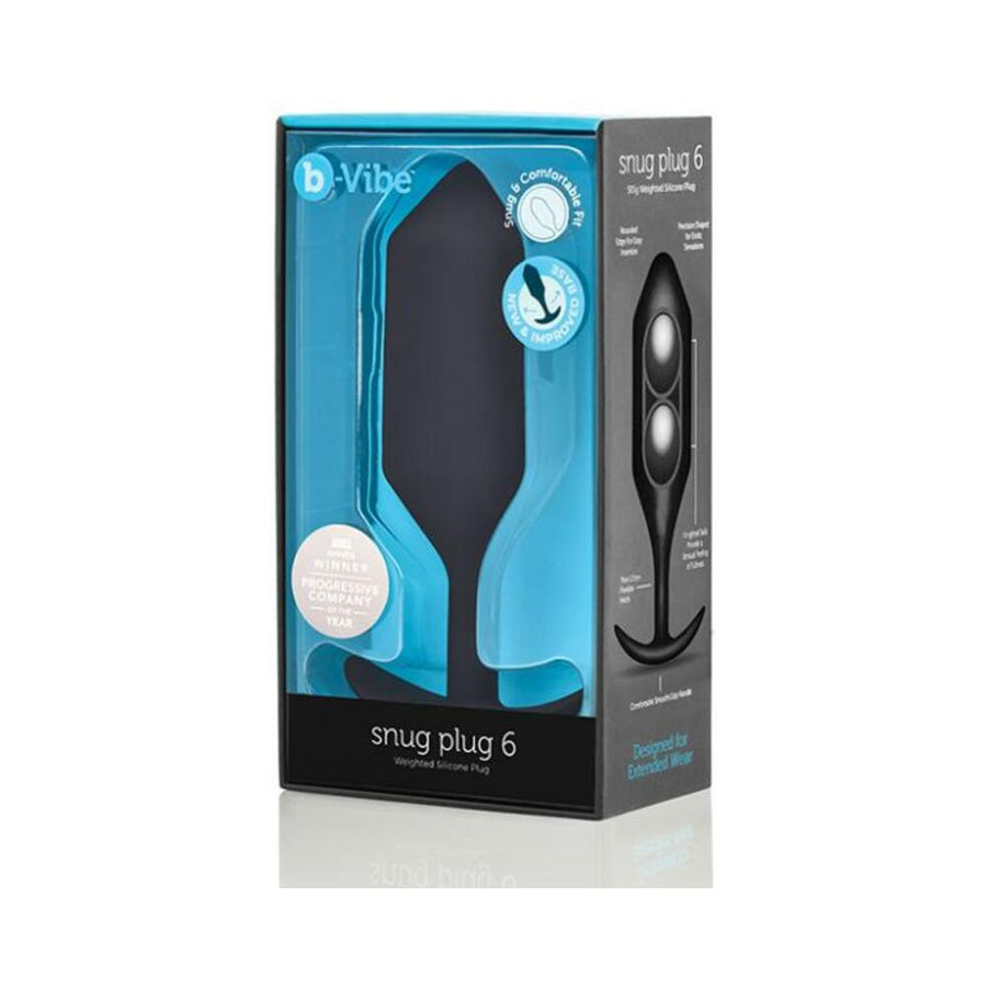 b-Vibe Snug Plug 6 Black-B-Vibe-Sexual Toys®