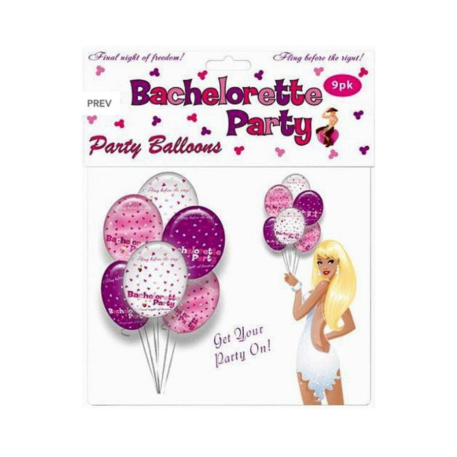 Bachelorette Foil Balloons Set (9)-Hott Products-Sexual Toys®