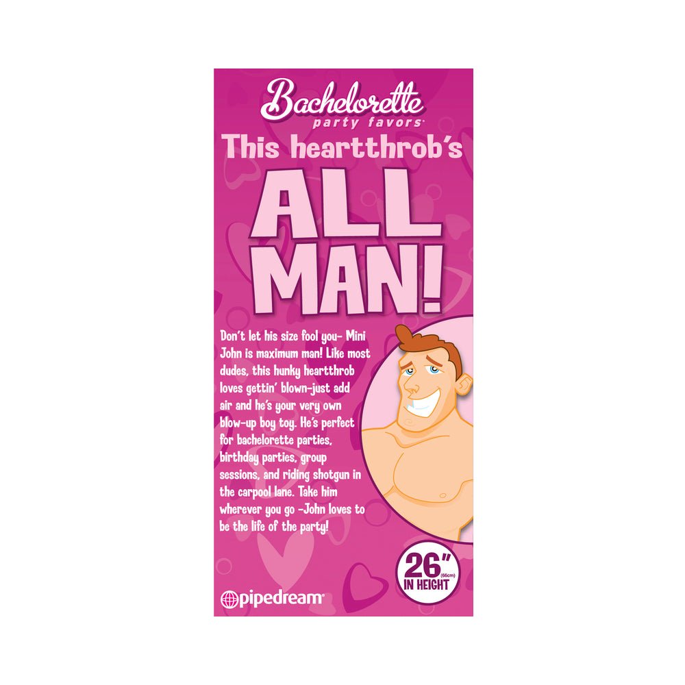 Bachelorette Party Favors Travel Size John Blow Up Doll-blank-Sexual Toys®