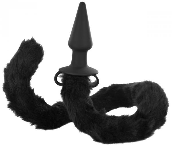 Bad Kitty Silicone Cat Tail Anal Plug Black-Tailz-Sexual Toys®