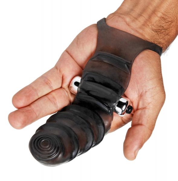 Bang Bang G-Spot Vibrating Finger Glove Black-Master Series-Sexual Toys®