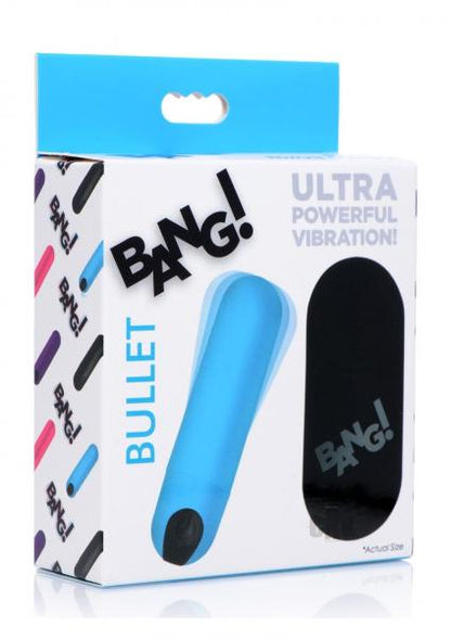 Bang! Vibrating Bullet W/ Remote Control - Blue-Bang!-Sexual Toys®